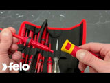 Felo 06381204 Belt bag E-smart slim VDE 13 pcs. SL/PH/PZ/TORX
