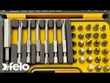 Felo 02073516 XS-Strongbox Bits with Bitholder, 35 Pieces