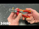 Felo 58301640 6.25" Insulation Stripping Pliers VDE