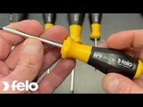 Felo 90095348 Screwdriver set SL/PH/SQ, 5pcs