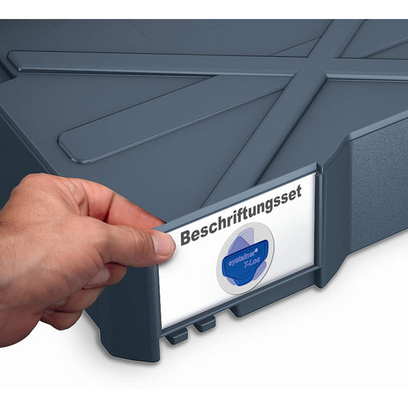 Storage Box Labelling set for drawer 10 label-holder