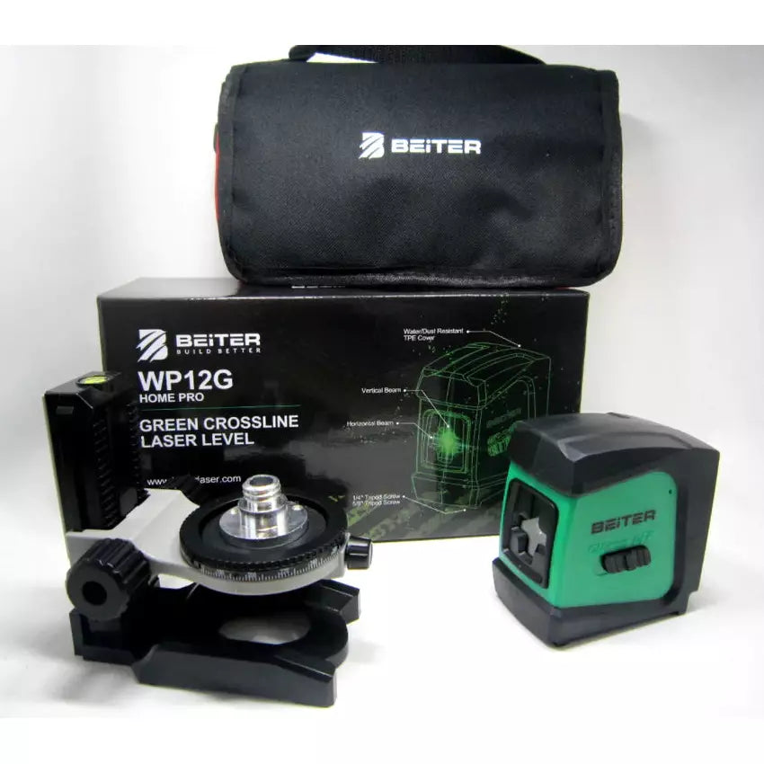 Beiter Laser WP12G Green Crossline Laser Level w/ mag wall mount