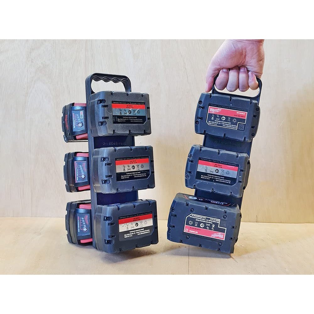 StealthMounts Milwaukee M18 Battery Holder Board with Handle