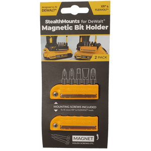 StealthMounts Magnetic Bit Holder for Dewalt 12v and 20v XR & Flexvolt Tools